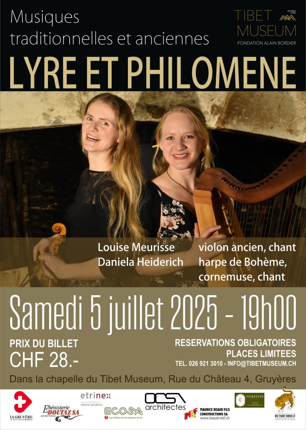 Concert Lyre et Philomène: musiques traditionnelles et anciennes