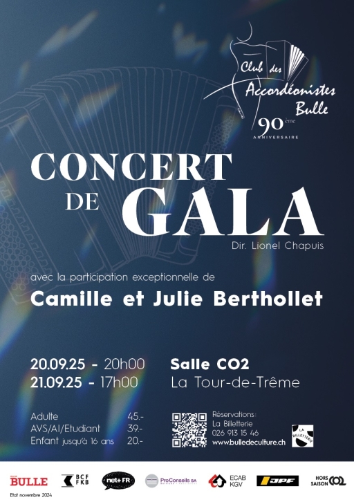 Concert de gala du Club des accordéonistes de Bulle