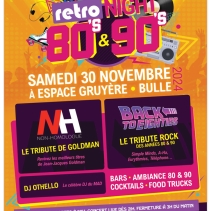 Retro Night, la plus grande soirée des années 80 & 90 de cette fin d'année à Bulle